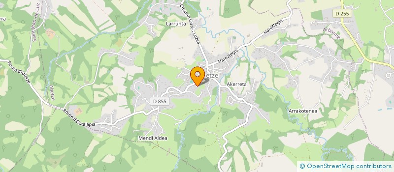 localisation de l'entreprise APEE  AHETZE