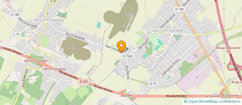 localisation de l'entreprise APEF JEAN MOULIN  SAINS-EN-GOHELLE