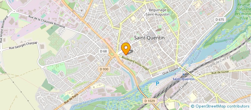 localisation de l'entreprise APEGELEC à SAINT-QUENTIN