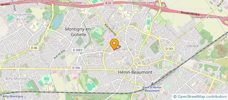 localisation de l'entreprise APEI LES PAPILLONS BLANCS HENIN CARVIN à HENIN-BEAUMONT