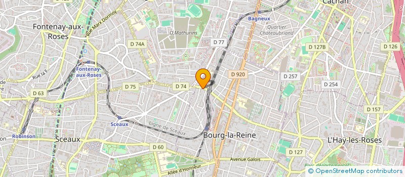 localisation de l'entreprise APEI SUD 92 à BOURG-LA-REINE