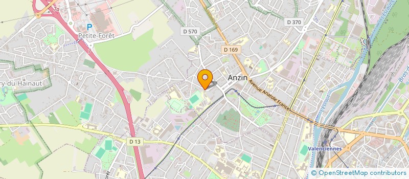 localisation de l'entreprise APEI VALENCIENNOIS LES PAPILLONS BLANCS à ANZIN
