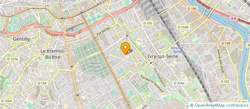 localisation de l'entreprise APEIS à IVRY-SUR-SEINE