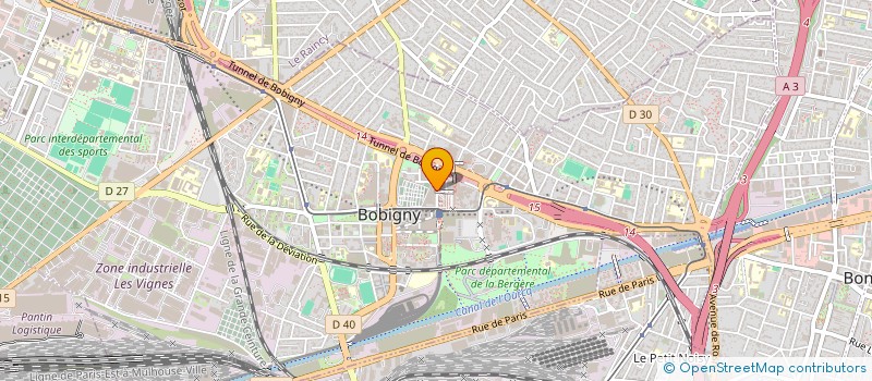 localisation de l'entreprise APEIS 93 à BOBIGNY