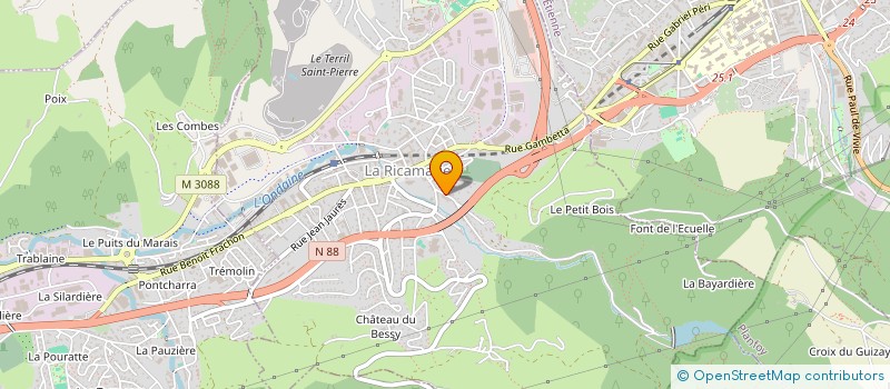 localisation de l'entreprise APEL  LA RICAMARIE