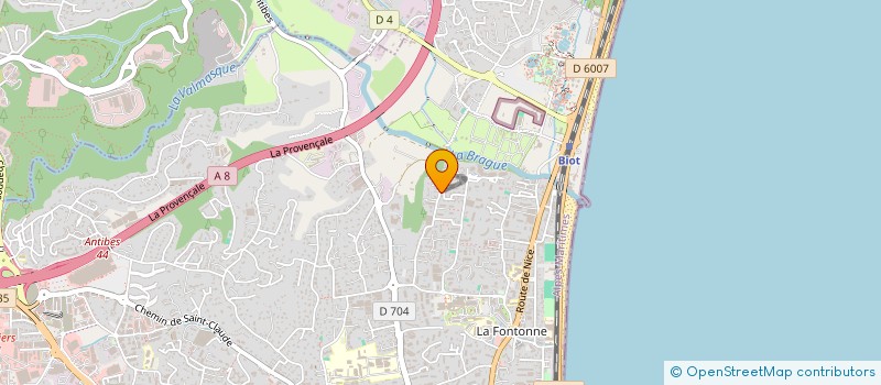 localisation de l'entreprise APEL à ANTIBES