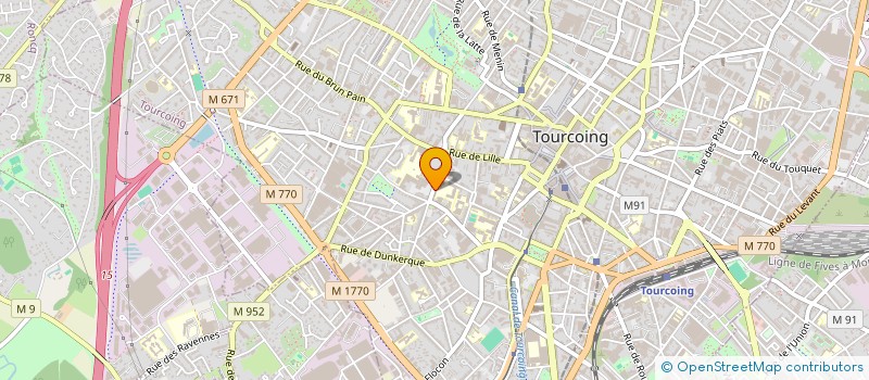 localisation de l'entreprise APEL COLLEGE CHARLES PEGUY  TOURCOING