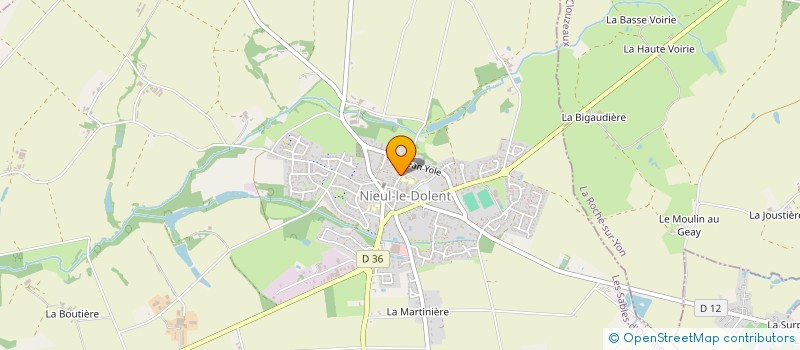 localisation de l'entreprise APEL DE L'ECOLE ST PIERRE DE NIEUL LE DOLENT à NIEUL-LE-DOLENT
