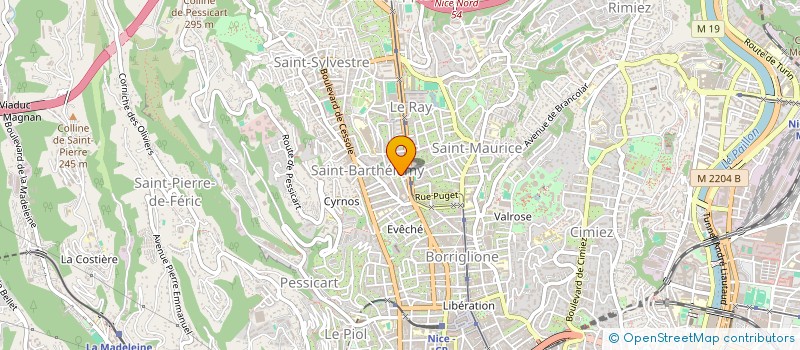 localisation de l'entreprise APEL DE L ENSEIGNEMENT LIBRE DE L ETABLISSEMENT PRIVE ST BARTHELEMY à NICE