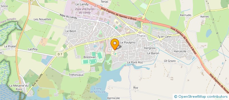 localisation de l'entreprise APEL DU COLLEGE NOTRE DAME LA BLANCHE DE THEIX  THEIX-NOYALO