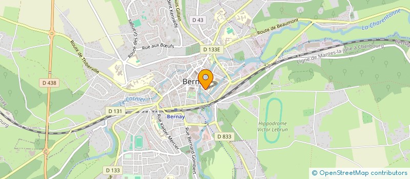 localisation de l'entreprise APEL ECOLE JEANNE D'ARC  BERNAY