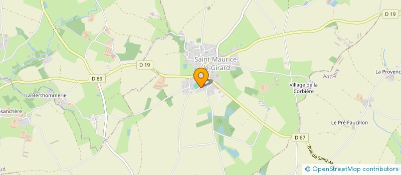 localisation de l'entreprise APEL ECOLE SAINTE MARIE  BAZOGES-EN-PAREDS