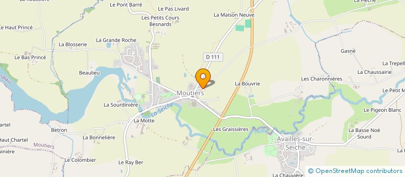 localisation de l'entreprise APEL ECOLE SAINTE-THERESE  MOUTIERS