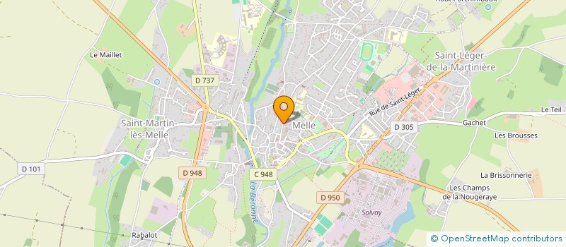 localisation de l'entreprise APEL ECOLE STE MARIE  MELLE