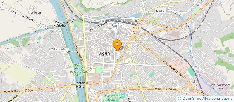 localisation de l'entreprise APEL FELIX AUNAC à AGEN