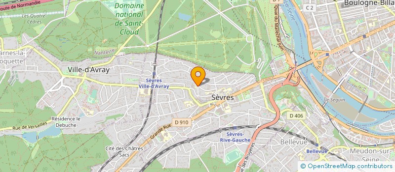 localisation de l'entreprise APEL JEANNE D'ARC à SEVRES