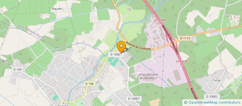 localisation de l'entreprise APEL LES LUCIOLES  LA BREDE