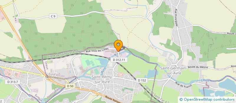 localisation de l'entreprise APEL SA à SAINT-REMY-SUR-AVRE