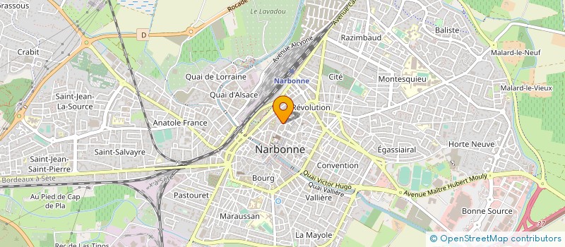 localisation de l'entreprise APEL SAINT-JOSEPH  NARBONNE