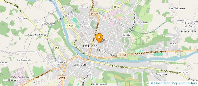 localisation de l'entreprise APEL SAINTE ANNE ET SAINTE THERESE à LE BLANC