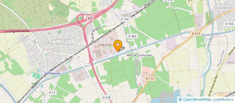 localisation de l'entreprise APELEM à GALLARGUES-LE-MONTUEUX
