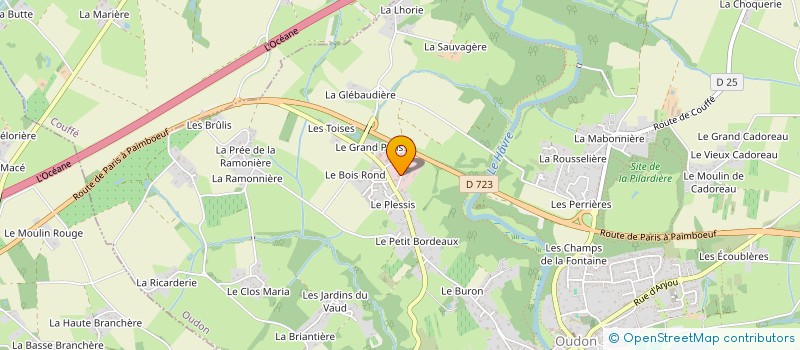 localisation de l'entreprise APELLE DU PLESSIS  OUDON