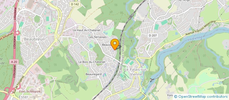 localisation de l'entreprise APEMS  LE PALAIS-SUR-VIENNE