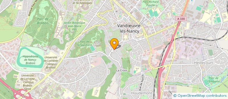 localisation de l'entreprise APEPS PLANETE EAU POUR LA PAIX ET LA SOLIDARITE  VANDUVRE-LES-NANCY