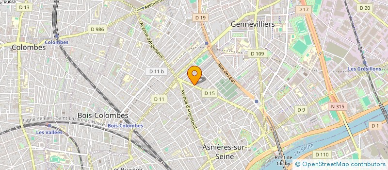 localisation de l'entreprise APER'IK  ASNIERES-SUR-SEINE