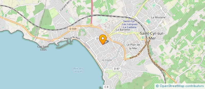 localisation de l'entreprise APERIA à SAINT-CYR-SUR-MER