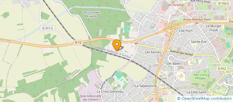 localisation de l'entreprise APERO SERVICE SARL à DREUX