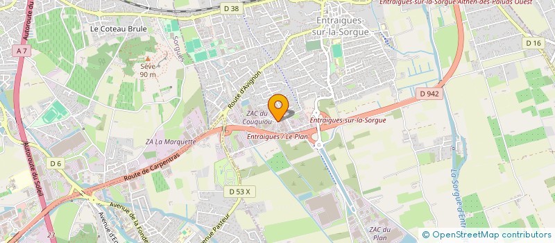 localisation de l'entreprise APERO TEAM  ENTRAIGUES-SUR-LA-SORGUE