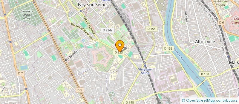 localisation de l'entreprise APEROMATIC 94 à IVRY-SUR-SEINE
