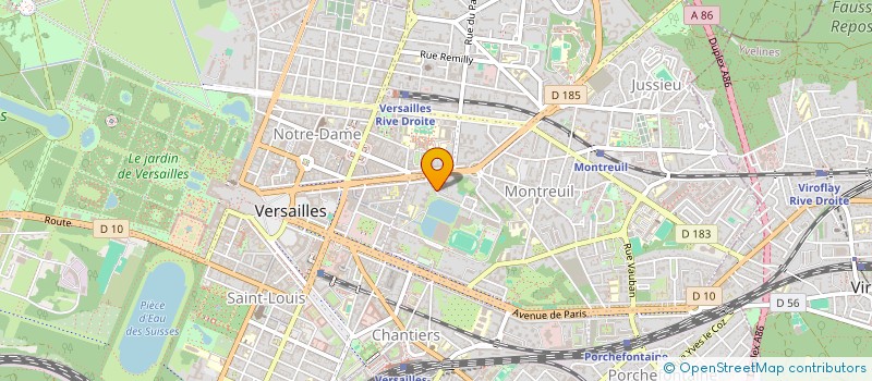localisation de l'entreprise APERTEAM à VERSAILLES