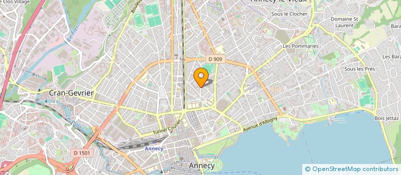 localisation de l'entreprise APERTUS.  ANNECY