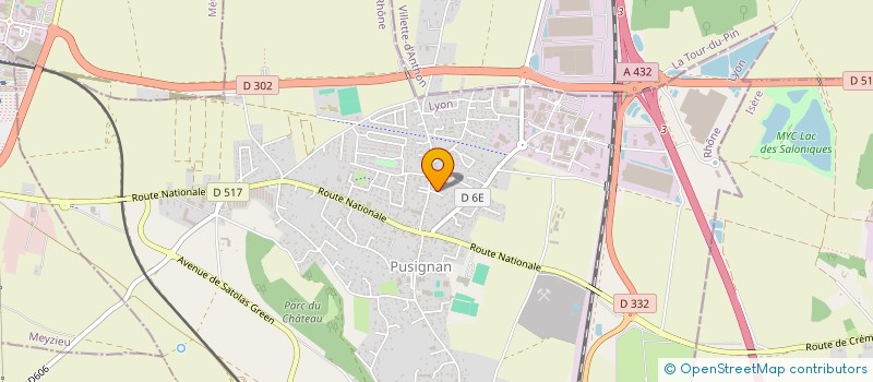 localisation de l'entreprise APERY  PUSIGNAN