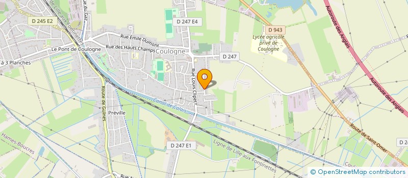 localisation de l'entreprise APES, COMMUNICATION, CULTURE ET LOISIRS  COULOGNE