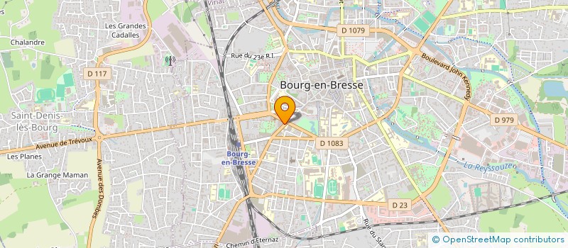 localisation de l'entreprise APESA 01 à BOURG-EN-BRESSE