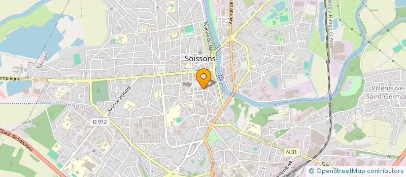 localisation de l'entreprise APESA 02 à SOISSONS