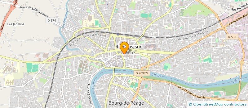 localisation de l'entreprise APESA 26  ROMANS-SUR-ISERE