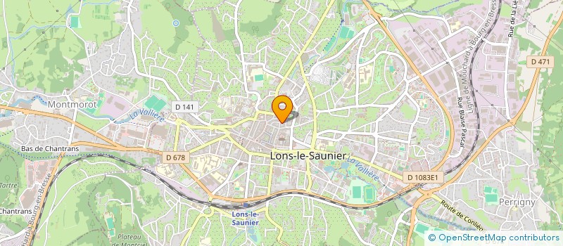 localisation de l'entreprise APESA 39 à LONS-LE-SAUNIER