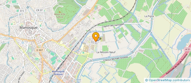 localisation de l'entreprise APESA HAUTE PROVENCE à MANOSQUE