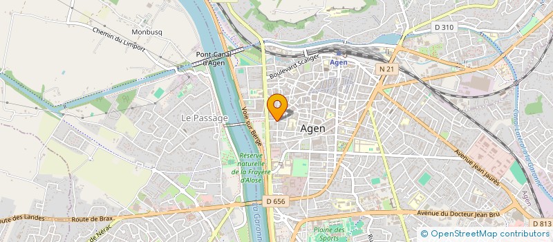 localisation de l'entreprise APESA LOT ET GARONNE à AGEN