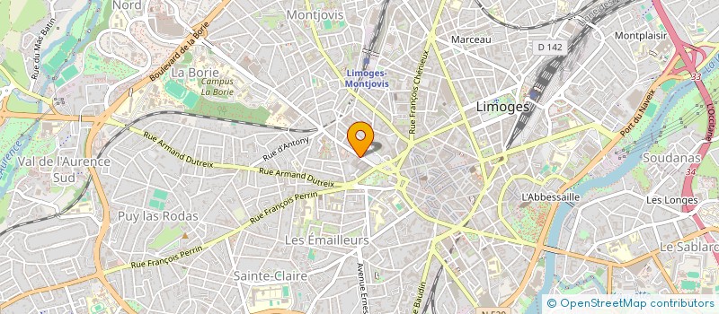 localisation de l'entreprise APESA87 à LIMOGES