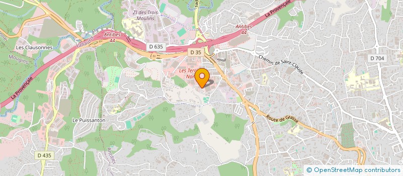 localisation de l'entreprise APESANTEUR à ANTIBES