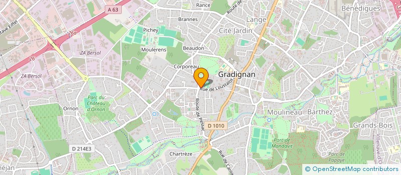 localisation de l'entreprise APEVIA FRANCE  GRADIGNAN