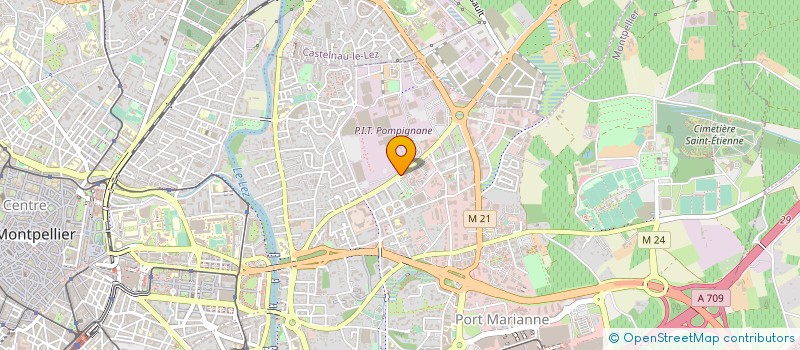 localisation de l'entreprise APEX 22 à MONTPELLIER
