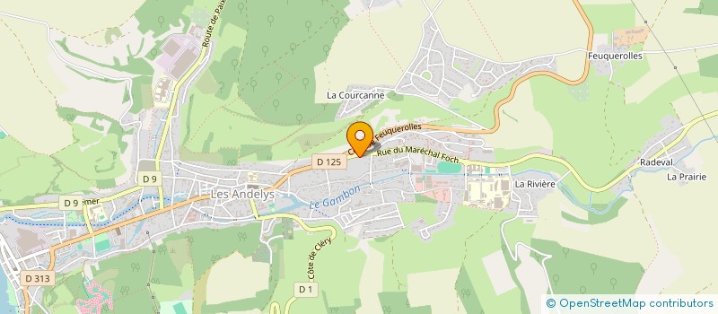 localisation de l'entreprise APEX  LES ANDELYS