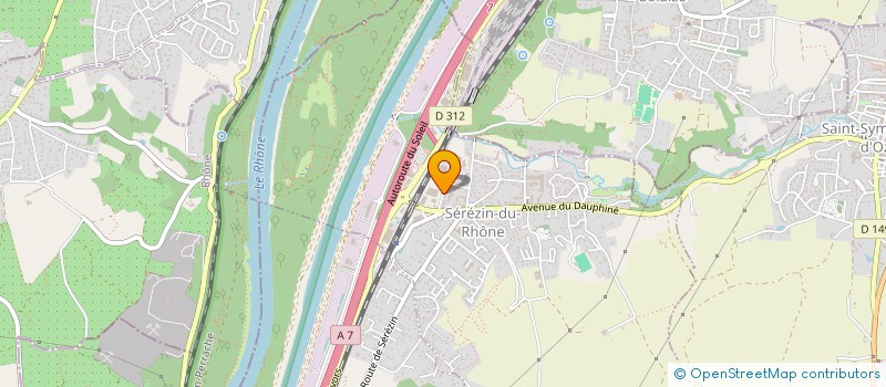 localisation de l'entreprise APEX à SEREZIN-DU-RHONE