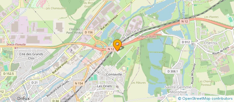 localisation de l'entreprise APEX à DREUX